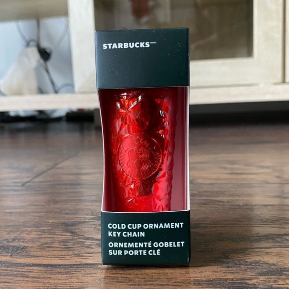 Starbucks Red Cold Cup Ornament Keychain Christmas 2023 - Picture 1 of 2